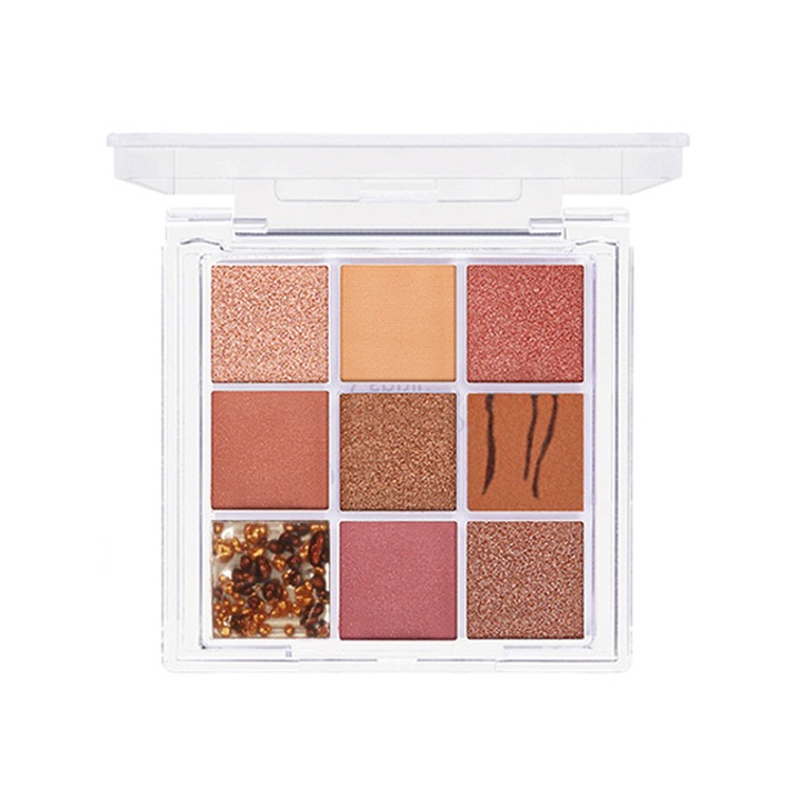 Csillámos, hosszan tartó szemhéjfesték paletta