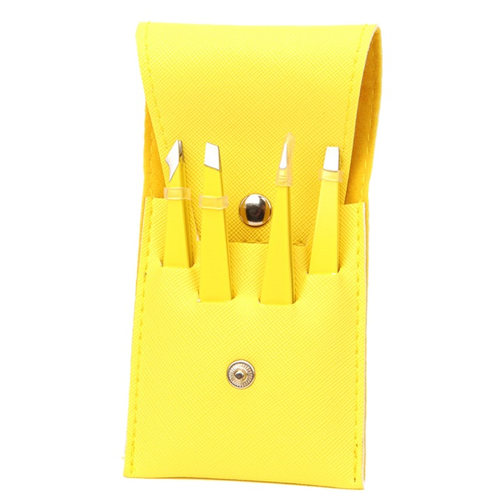 Pensete HERUSI set, otel inoxidabil, galben, 1 set