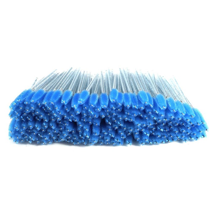 Betisoare de rimel de unica folosinta, Peysaitr, 200 bucati, capete flexibile, fibre moi