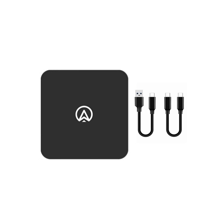 Vezeték nélküli Carplay és Android Auto adapter, USB és Type-C csatlakozás, 5 GHz-es WiFi, Plug & Play