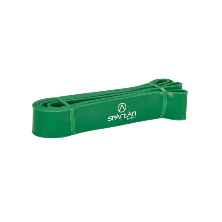 Ластик Power Band ширина 4,45 см, дебелина 4,5 см, дължина 208 см, зелен цвят