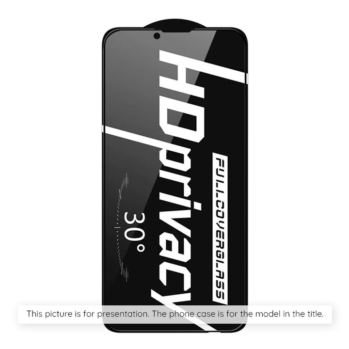 Folie Armour Shield pentru iPhone 16 Pro Max, Timacondesign, D31, Sticla, Intense Dark