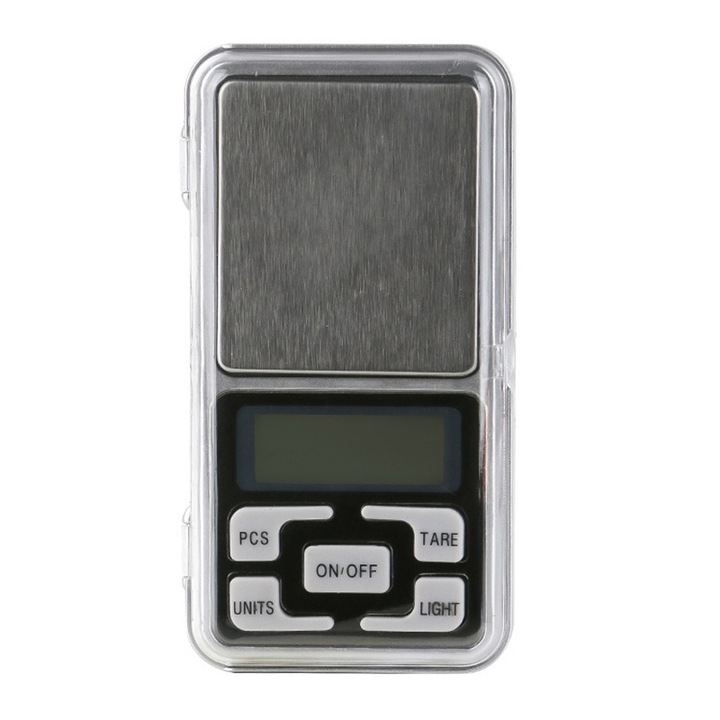 Cantar electronic Sunmostar, portabil, argintiu, 120x62x20mm