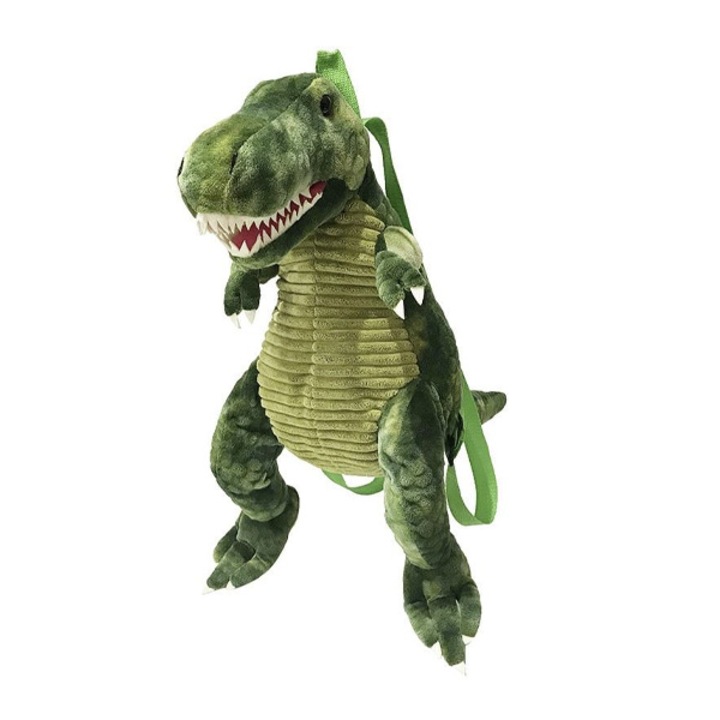 Dinoszaurusz hátizsák gyerekeknek, plüss dinoszaurusz hátizsák kisgyermekeknek, elég nagy tárhely, nagyszerű ajándék gyerekeknek, minőségi pántokkal, 40x20 cm - Dinós