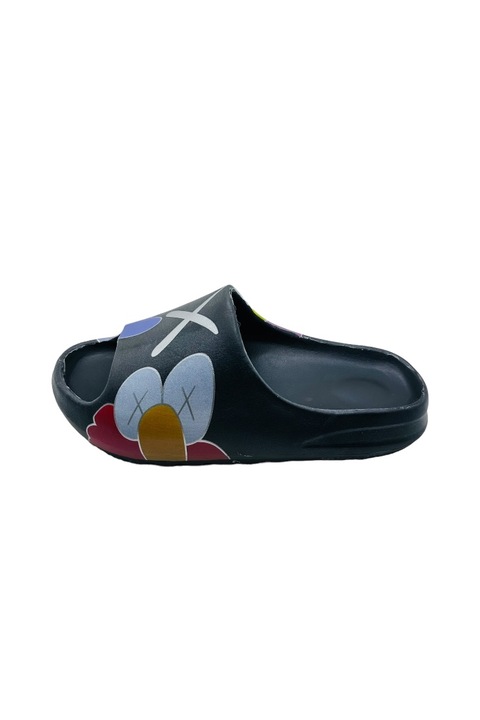 Papuci de plaja sau piscina pentru dama, Tecos®, foarte usori, design modern, confortabili , CLOWN, Negru, 36-37
