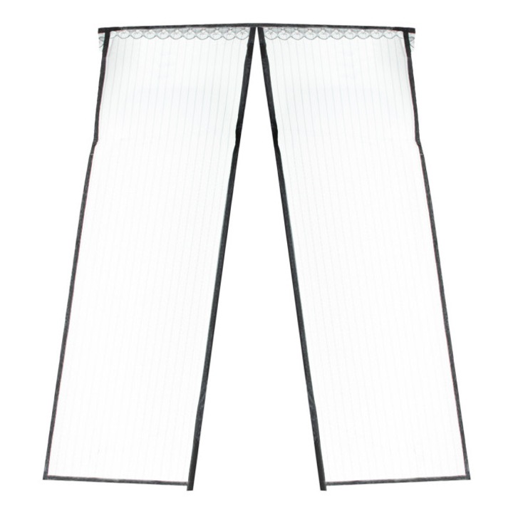 Szúnyogháló ajtóra, 160x230cm, fekete, poliészter anyagból