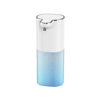 Dozator automat de sapun spuma cu senzor de miscare, 400ML, IPX5, Incarcare USB, Dozare Inteligenta fara Atingere in 4 Trepte, fara atingere, prindere de perete fara gauri pentru baie, bucatarie, hotel, mall, spital, scoala, Alb
