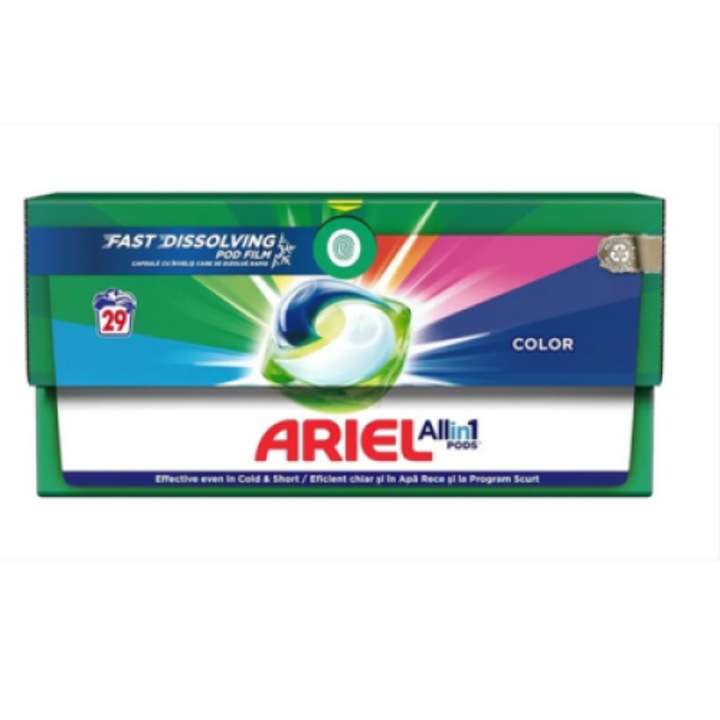 Ariel Pods All in 1 Color mosókapszula, 29 mosás