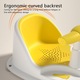 Бебешко столче за баня, SmartViBE®, практично, лесно за използване, с вендузи за фиксиране, отвори за оттичане на водата, удобна облегалка, 6 месеца+, жълто