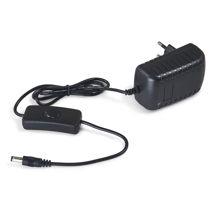Адаптер за контакт с ключ 12V 24W 2A IP20, черен