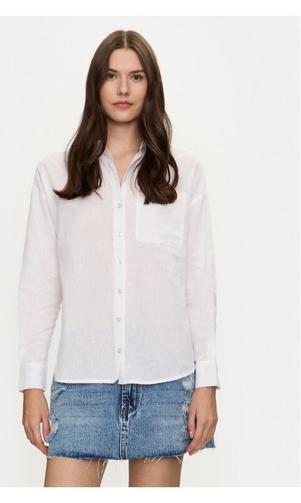 Női ing, bátor lélek, fehér, pamut, Fehér