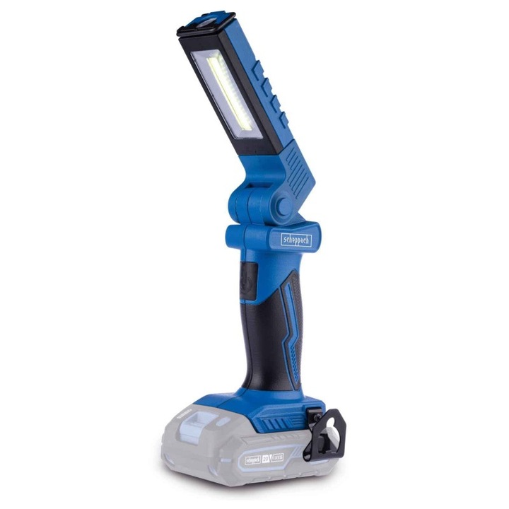 Акумулаторна работна лампа Scheppach, C-WL20-X, LED, 300 lm, Без батерия/зарядно устройство