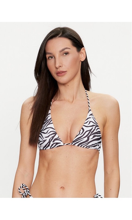 Дамски сутиен за плуване, hunkemoller, черно/бяло, полиамид, Бял/Черен