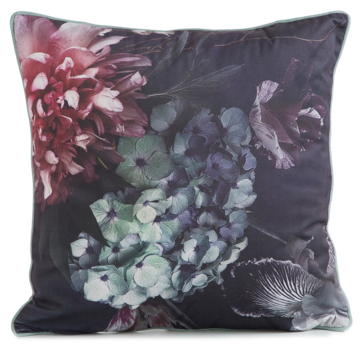 Fata de perna decorativa VELVET131 45 x 45 cm Eurofirany burgundy