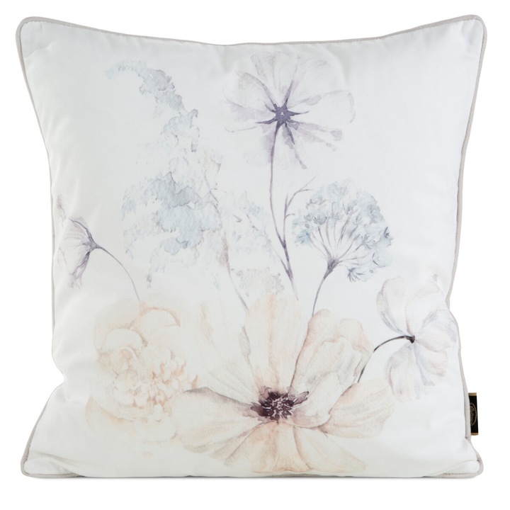 Fata de perna decorativa VELVET127 45 x 45 cm Eurofirany crem