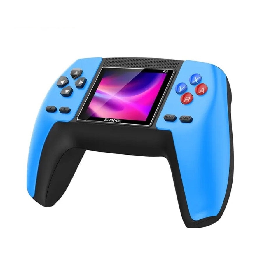 Consola jocuri video P5, portabila, 520 jocuri retro, rezolutie 320x240, Blue