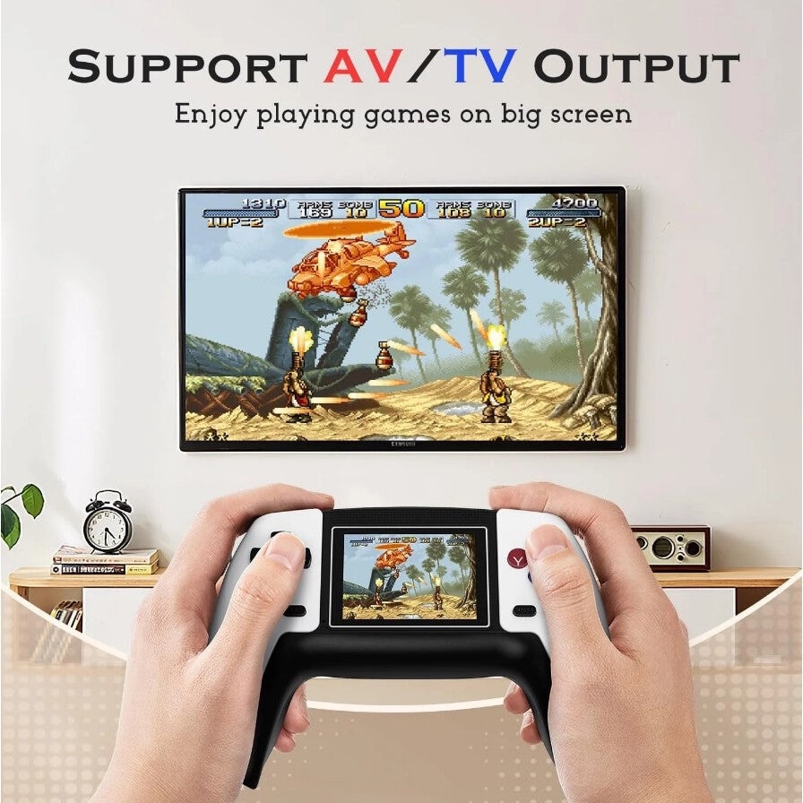 Consola jocuri video P5, portabila, 520 jocuri retro, rezolutie 320x240, White