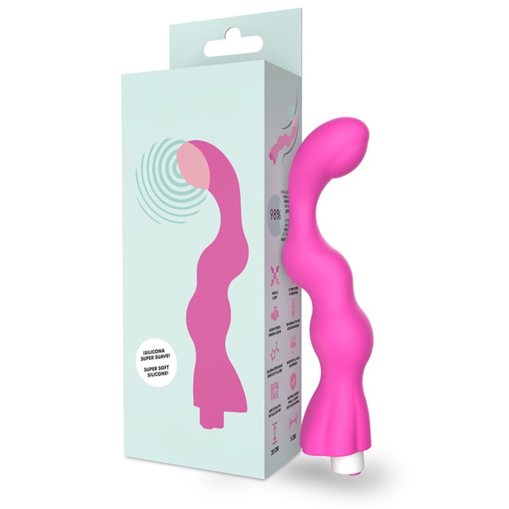 Вибратор, Velixo, G Spot, 10 режима на вибрация, Медицински силикон, без BPA, IPX6 водоустойчив, за уникални усещания и удоволствия, лесен за почистване, Преносим, Безшумен, Включен USB кабел, 20 x 5 см, Розов