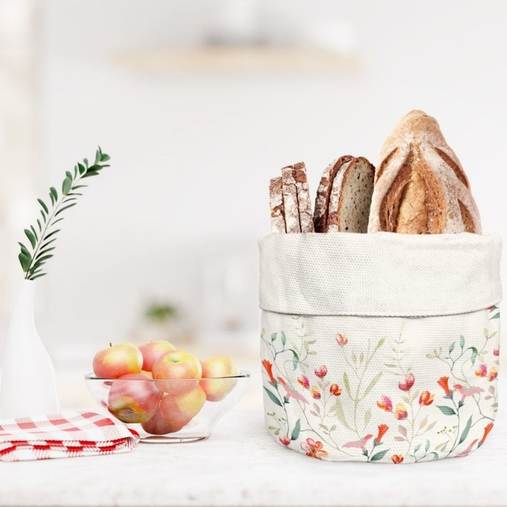 Cos de paine, bumbac 100%, diametru 16 cm, Club Cotton, Softy