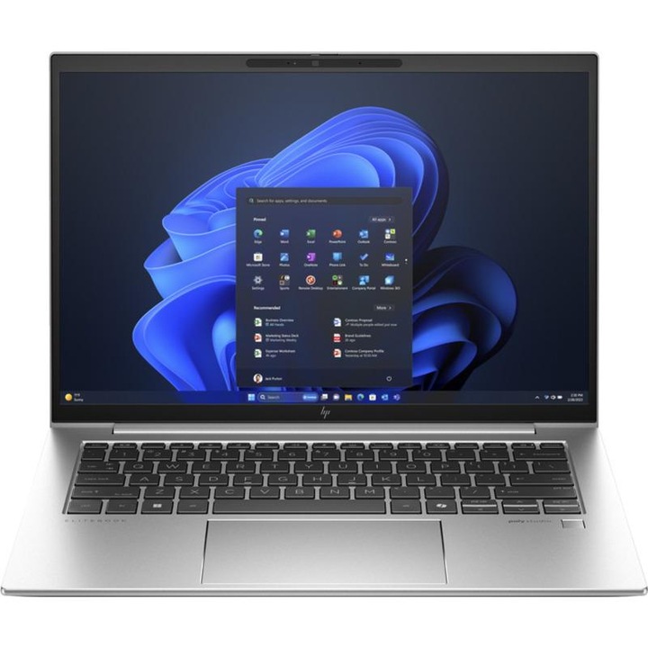 HP EliteBook 840 G11 Laptop, processzor Intel® Core™ Ultra 7 165U 12MB gyorsítótár, akár 4,90 GHz, 14" WUXGA, 32GB DDR5, 1TB SSD, Intel Graphics, Windows 11 Pro, ezüst