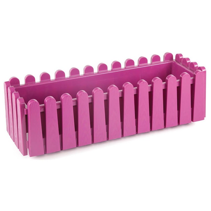 Jardiniera Fence, 9 L, Tratata Uv, Ciclam, Polipropilena