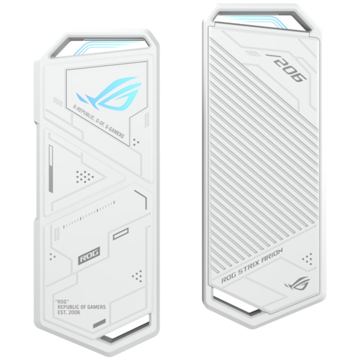 Rack extern Asus ROG Strix Arion, USB3.2 Gen 2x1 Type-C (10 Gbps), Dual USB-C, Alb