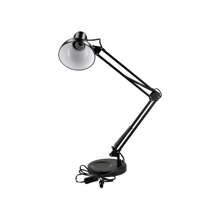 Rajzasztali lámpa XL LED STL043, fekete, 1xE27