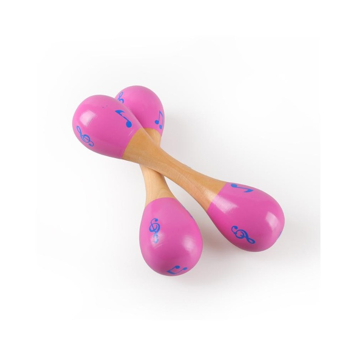 Maracas dublu din lemn