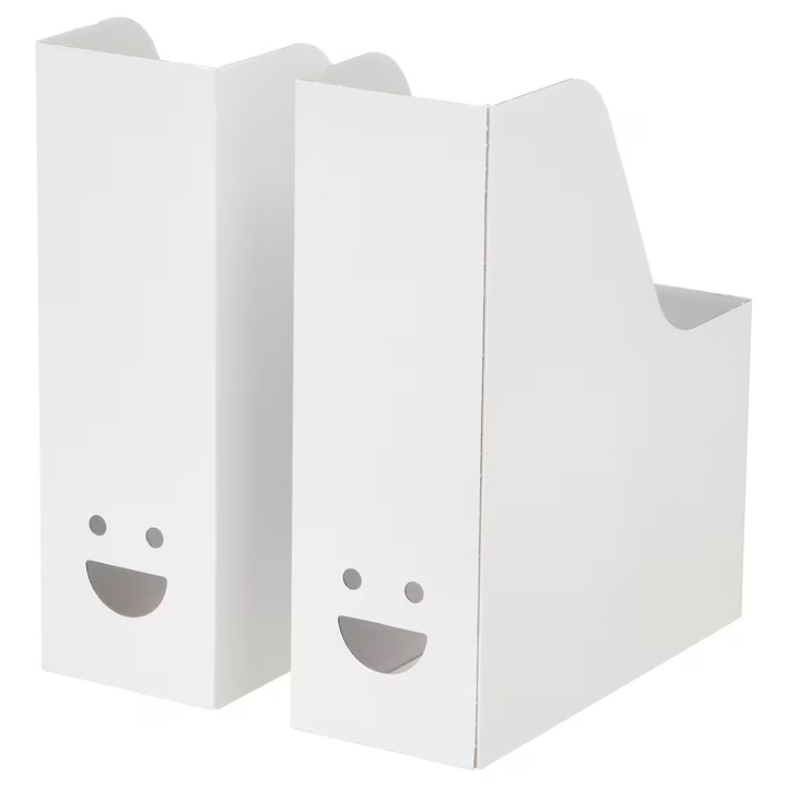 Irattartó, fehér, 2 db/szett