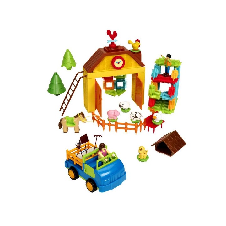 Set de constructie, L.A.P.-Lavorazione A, Constructor de ferma, 67 piese