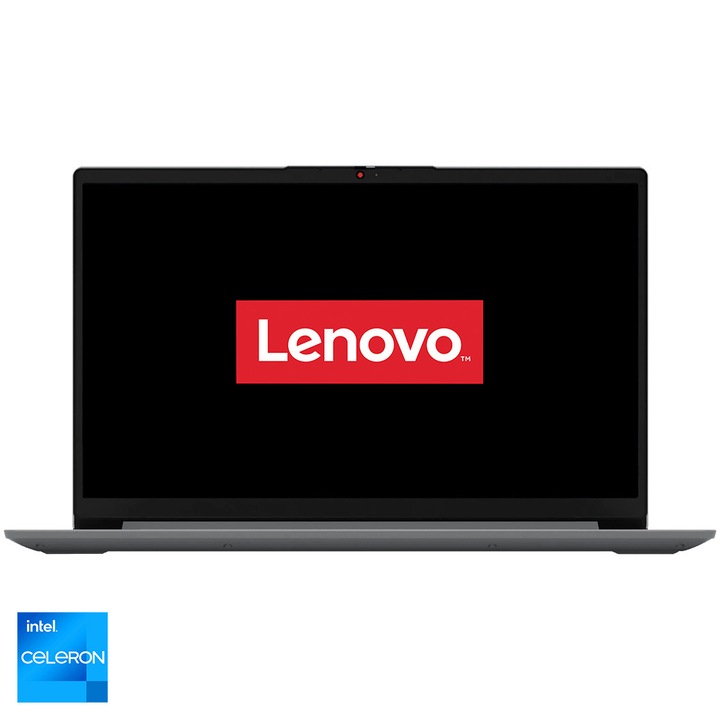 Лаптоп Lenovo IdeaPad 1 15IJL7, Intel® Celeron® N4500, 15.6" HD, 4GB DDR4 RAM, 256GB SSD, Intel® UHD Graphics, No OS, Cloud Grey
