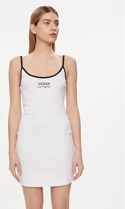 Rochie dama guess alb bumbac, Alb