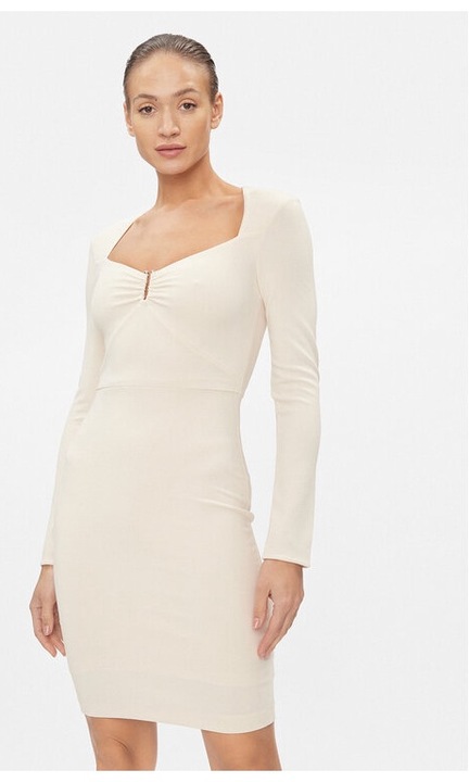 Rochie dama, guess, Bej, Poliester, L INTL