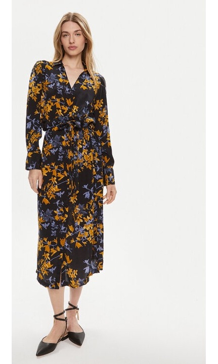 Női ruha, kávé, 303580704, Multicolor, Viscose, Többszínű