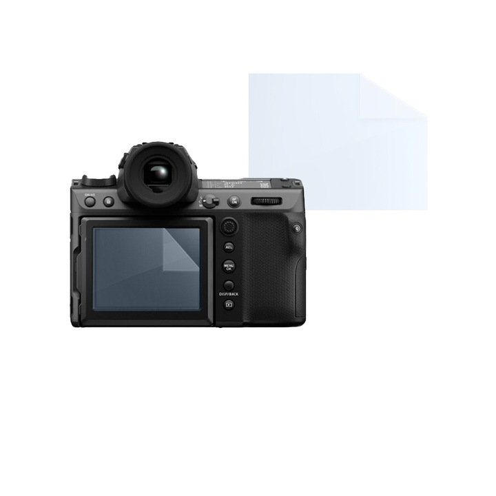 Fóliakészlet FujiFilm GFX 100 II-hez, FONIX LENS DEFENSE, 1 szilikonfólia képernyőhöz, ütésálló, karcolásgátló, regenerálható, tartós, időjárásálló, átlátszó