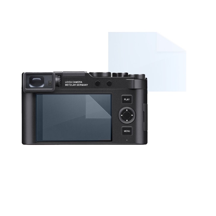 Fóliakészlet Leica D-Lux 8-hoz, FONIX LENS DEFENSE, 1 képernyős szilikonfólia, ütésálló, karcmentes, regenerálható, tartós, időjárásálló, átlátszó