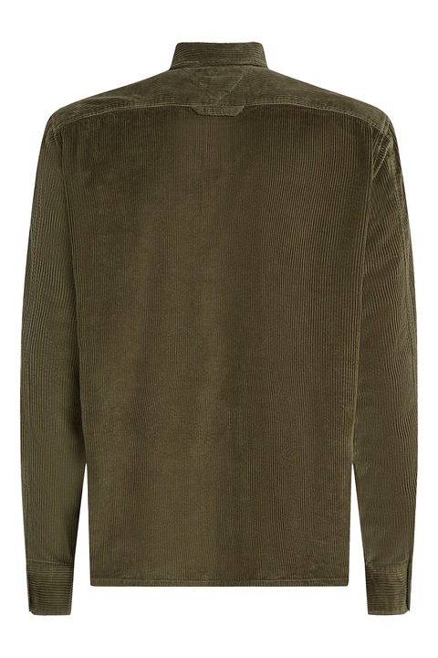 Tommy Hilfiger, Camasa de bumbac cu buzunare pe piept, Maro, S