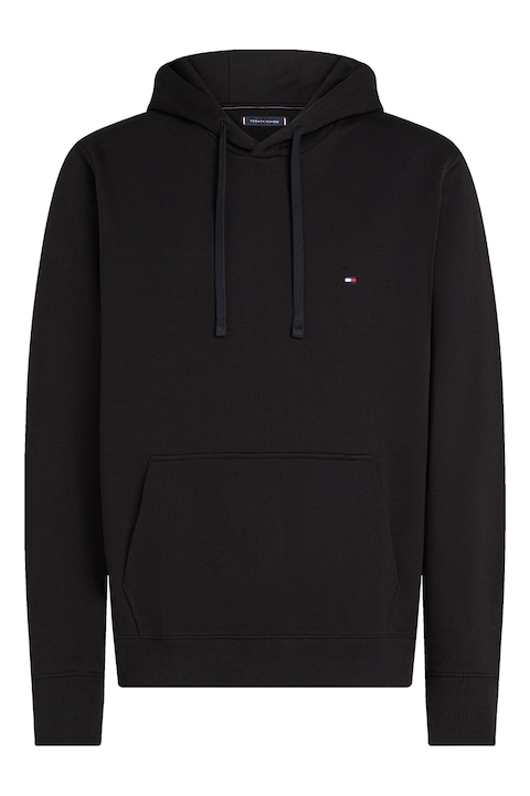 Tommy Hilfiger, Hanorac din bumbac Essential, Negru