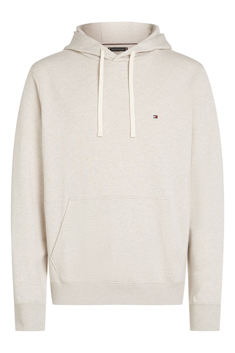 Tommy Hilfiger, Hanorac din bumbac Essential, Alb murdar