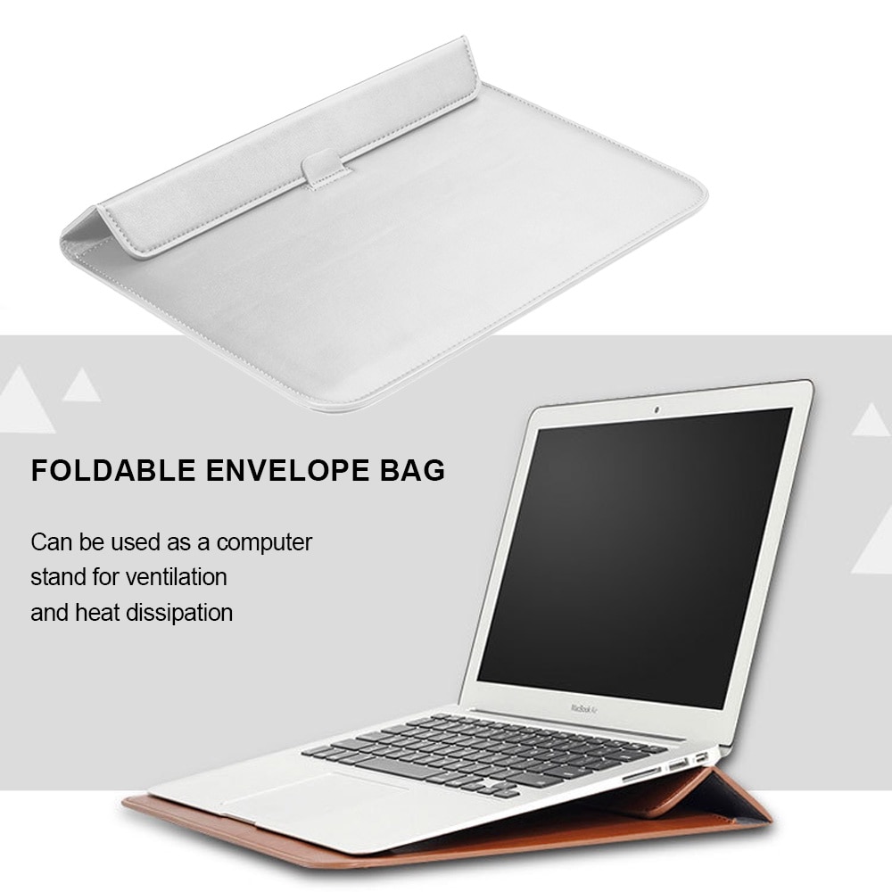 Geanta laptop set, Cozevdnt, 15 inch, piele artificiala, multicolor, protectie umeri