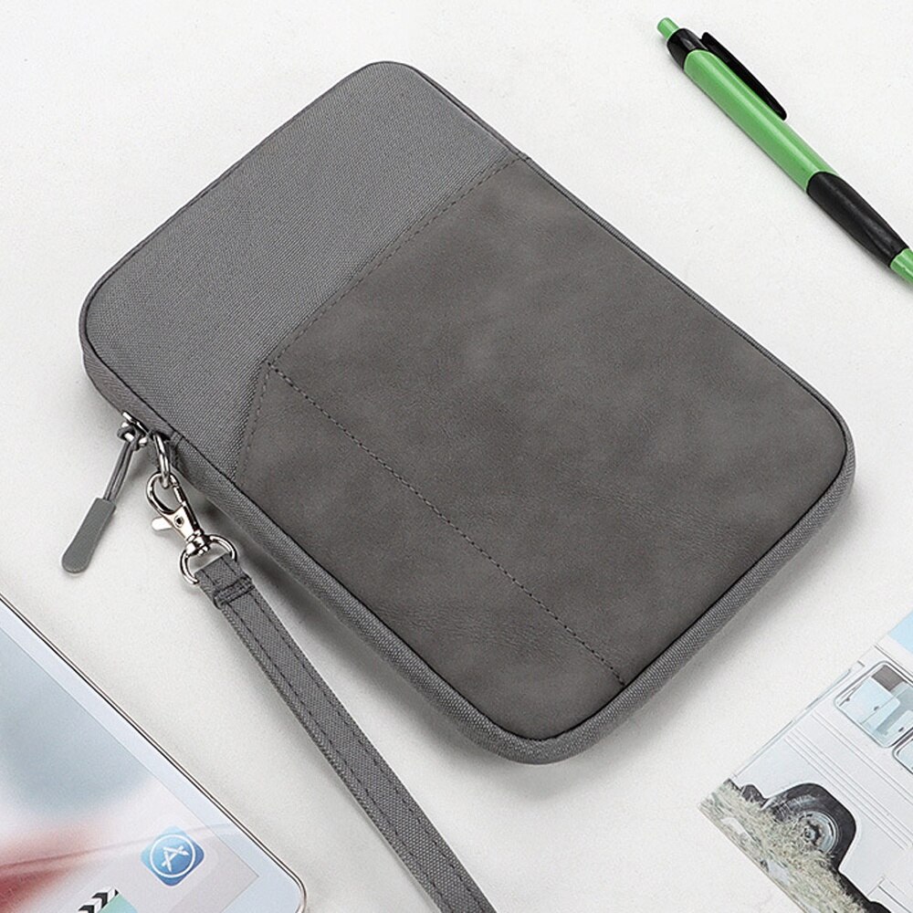 Husa pentru tableta pentru iPad/tablet PC de 7,9-8 inchi, Geanta de protectie, Tastatura inteligenta, Dimensiuni interne 21,5 * 14,5 * 2 cm gri inchis7,9-8