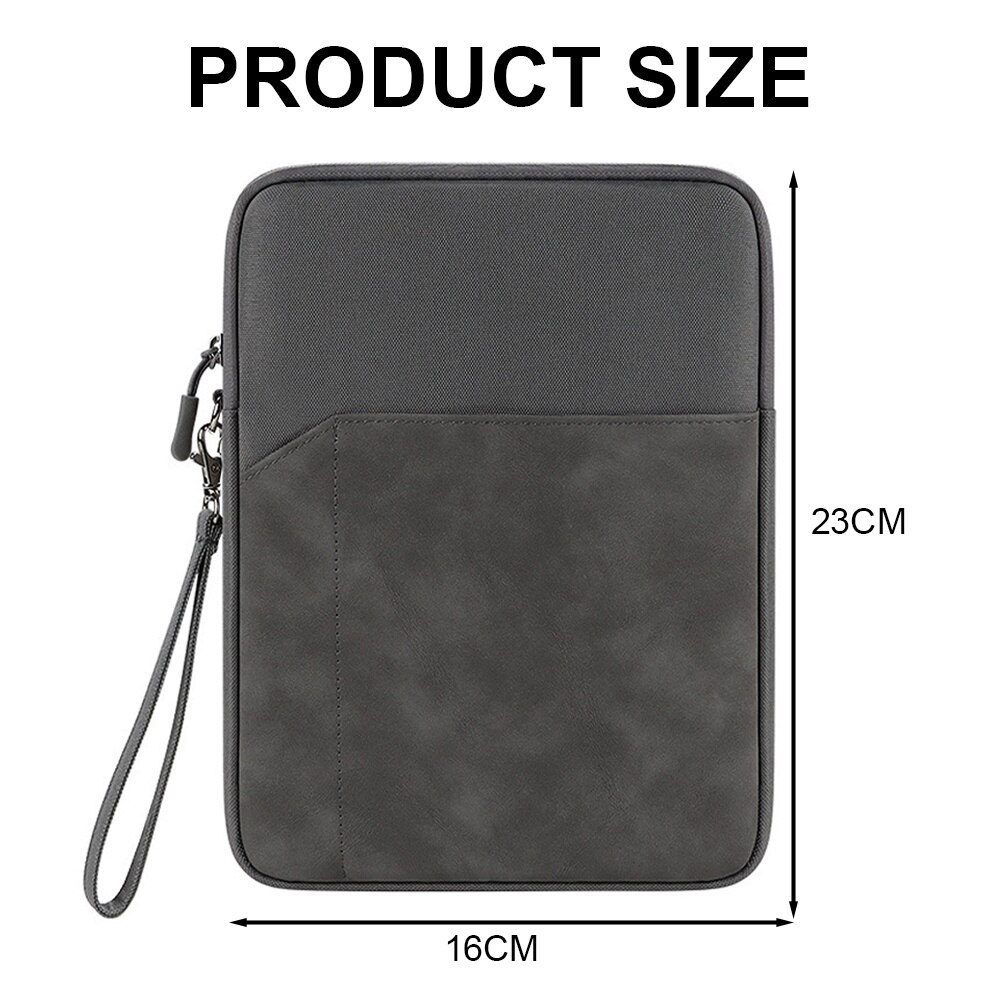 Husa pentru tableta pentru iPad/tablet PC de 7,9-8 inchi, Geanta de protectie, Tastatura inteligenta, Dimensiuni interne 21,5 * 14,5 * 2 cm gri inchis7,9-8