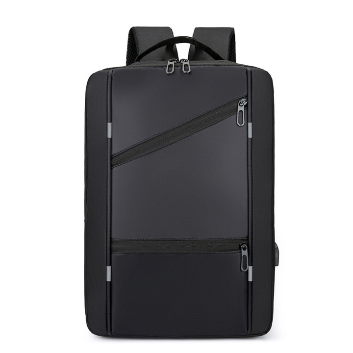 Laptop hátizsák 15,6", AMRINUGL, vízálló, USB porttal, fekete