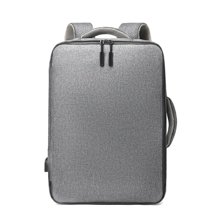 Laptop hátizsák, AMRINUGL, 15,6 hüvelykes, Vízálló, USB, Szürke