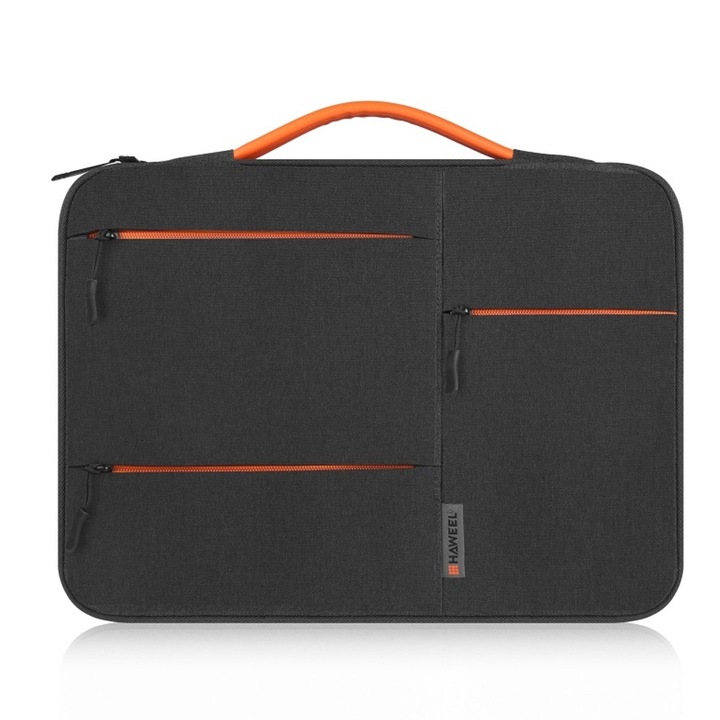 14 hüvelykes laptoptáska, AMRINUGL, vízálló, 4 rétegű védelemmel, fekete