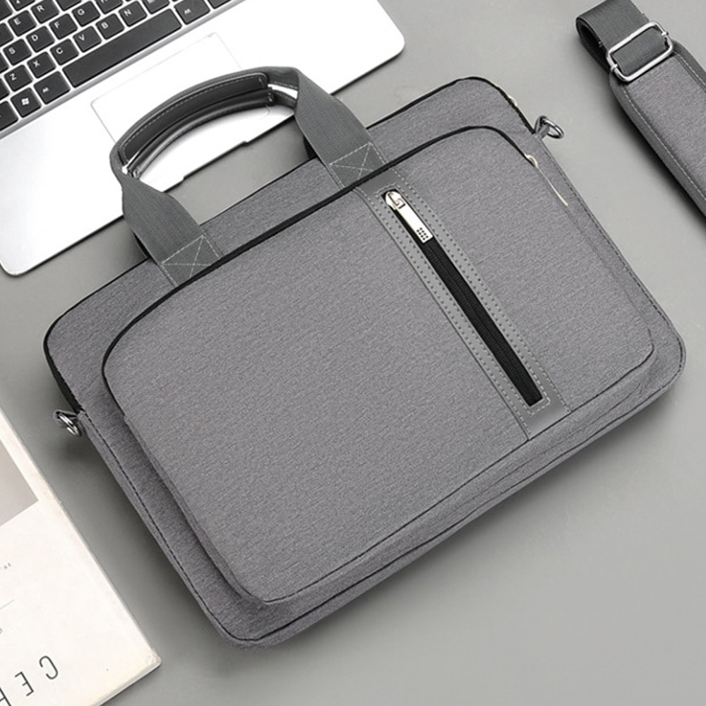 Geanta laptop AMRINUGL, 13.3/14", gri, impermeabila, usor de transportat