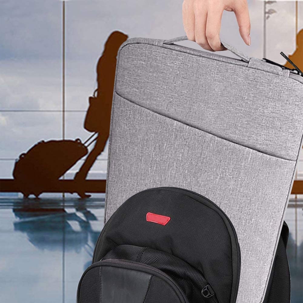 Husa laptop, compatibila MacBook Air, 13.3 inch, buzunar frontal