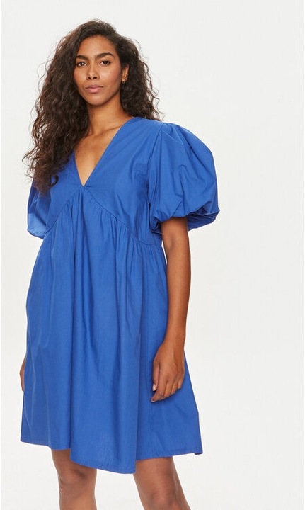 Női ruha, zajos május, 304006487, Kék, Pamut, Kék