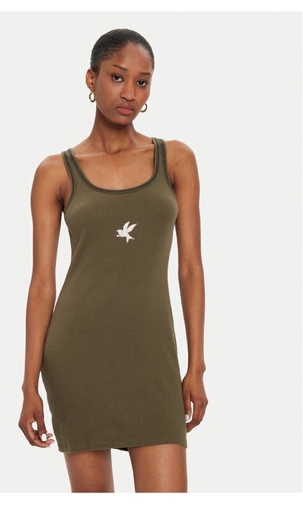 Női ruha, egy teáskanál, zöld, pamut