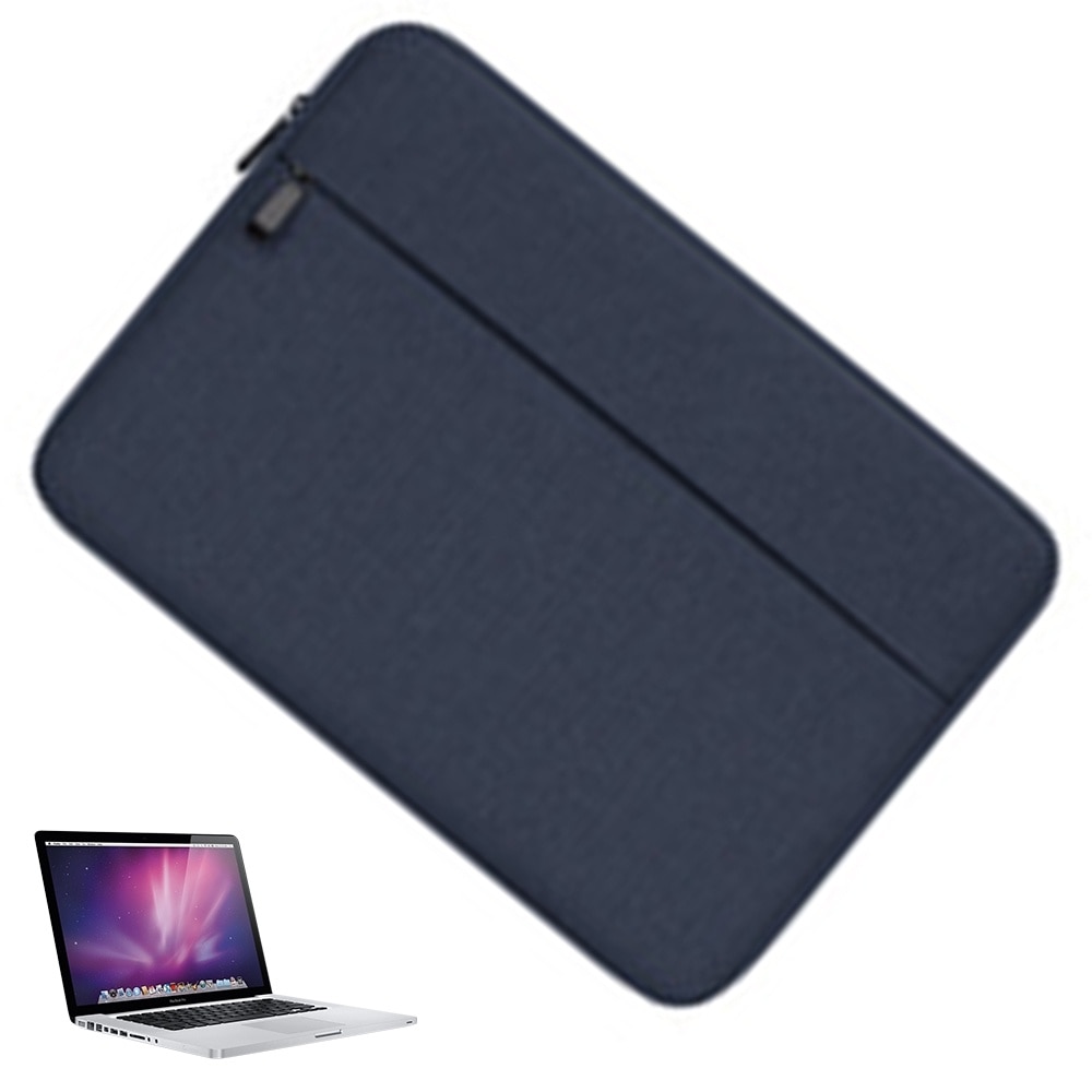Geanta pentru laptop, Cozevdnt, impermeabila, albastru, poliester, 13 inch